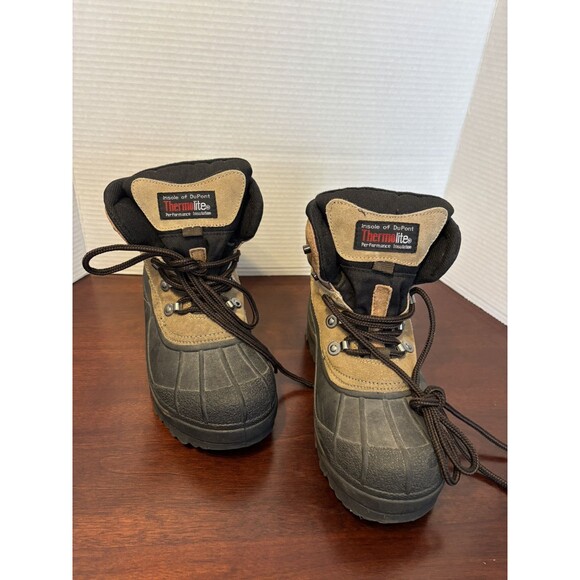 Itasca Ice Breaker Leather Boots w Thermolite Women’s Sz 8 Brown Leather Upper - Picture 5 of 7